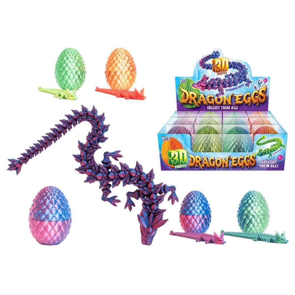 3d Dragon Egg (4 Assorted) - Display Box